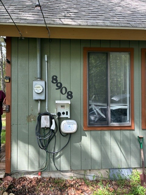 Level 2 EV charger installed on home exterior